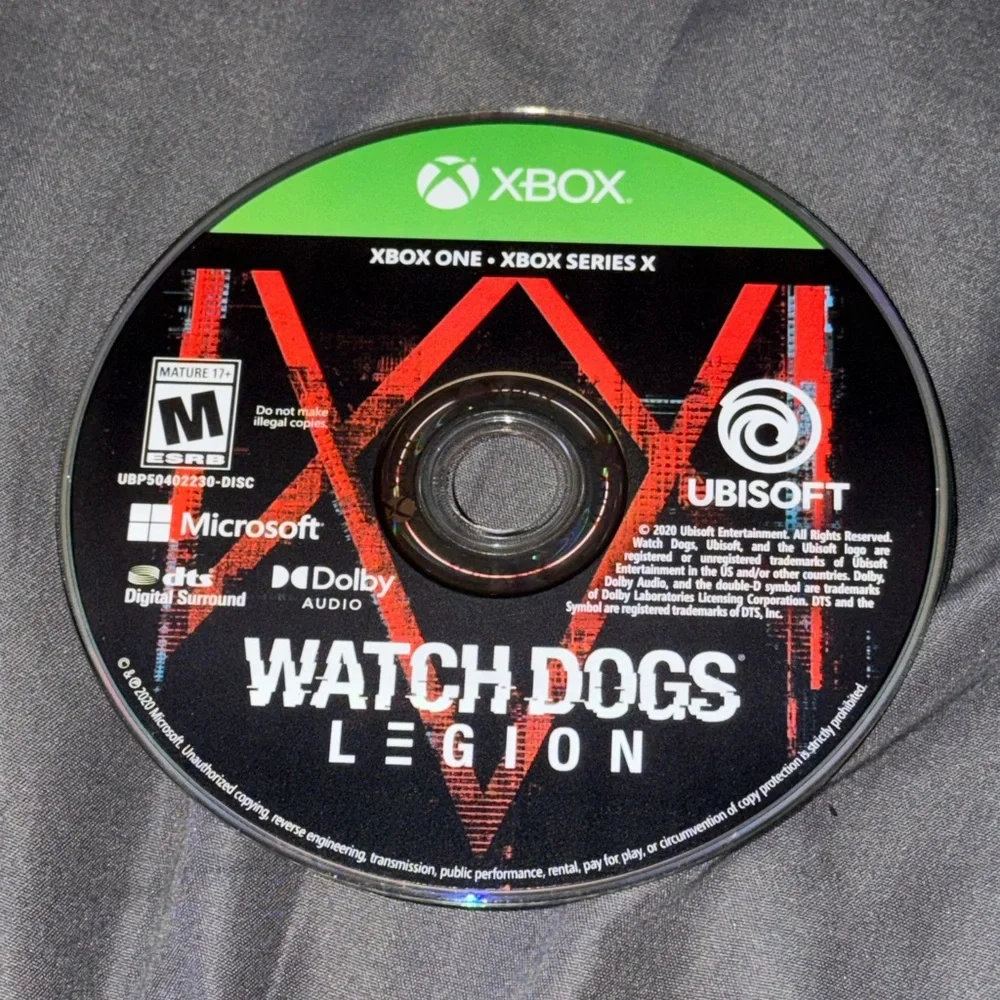 Microsoft Xbox One/Series X Watch Dogs Legion Video Game Rated M For Mature Work